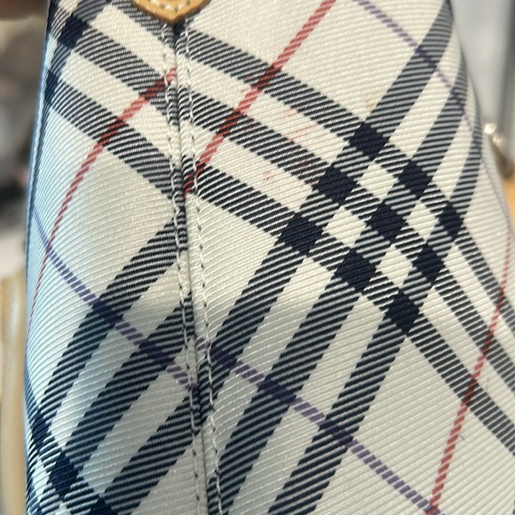 BURBERRY Nova Check Hand Bag Nylon Beige Auth bs15243 - Picture 11 of 13